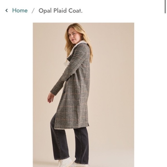 Altar'd State Jackets & Blazers - NWOT Altar’d state Opal Plaid Coat